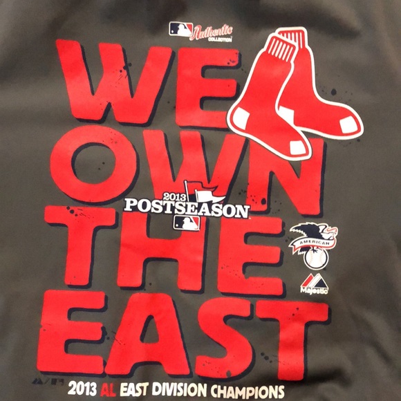 Boston Red Sox MLB 2013 AL East Division Champions We Own The East Hoodie Medium - Picture 5 of 6